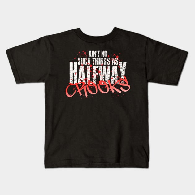 HALFWAY CROOKS Kids T-Shirt by RMFD ART